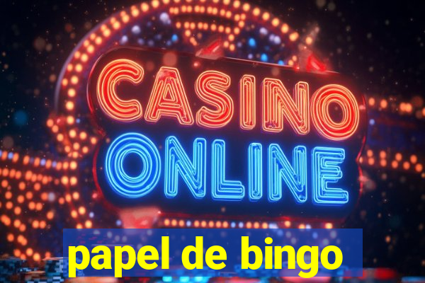 papel de bingo